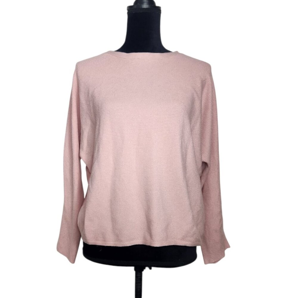 Tahari Baby Pink Knit Pull Over Classic Sweater